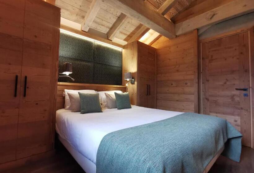 اتاق استاندارد با چشم‌انداز کوهستان, Chalet Jardin D Angèle Chambres D Hôtes