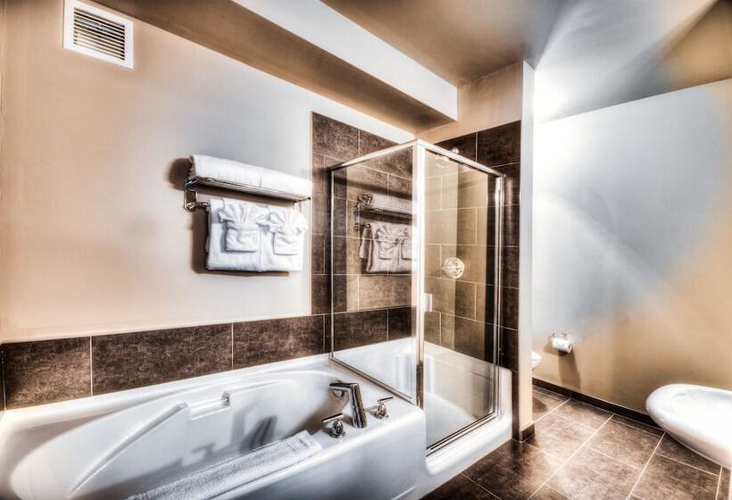 キングサイズベッドのスタンダードルーム, Podollan Inn & Spa  Grande Prairie