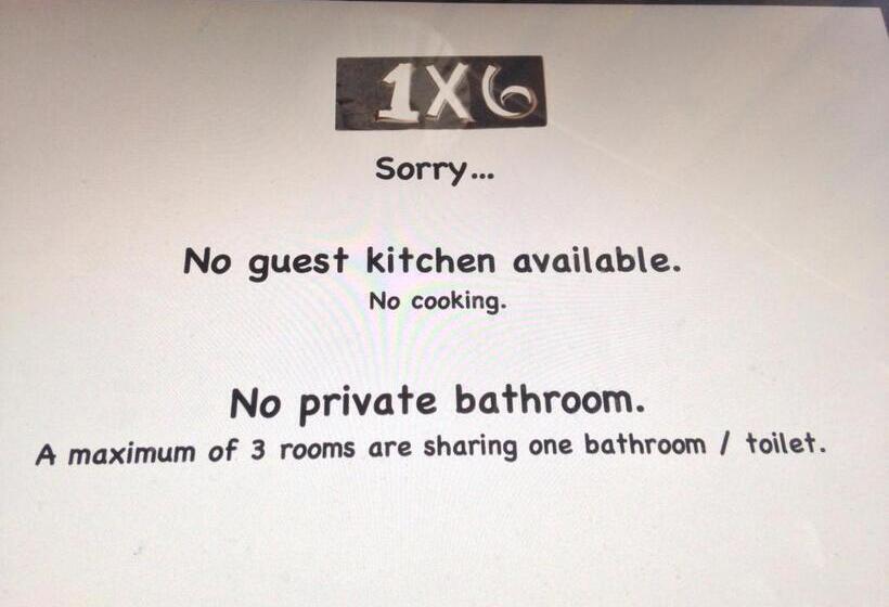 اتاق استاندارد با سرویس بهداشتی مشترک, Guesthouse 1x6