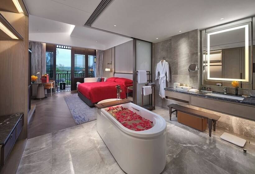 اتاق لوکس با چشم‌انداز باغ, Doubletree By Hilton Yancheng Dayangwan