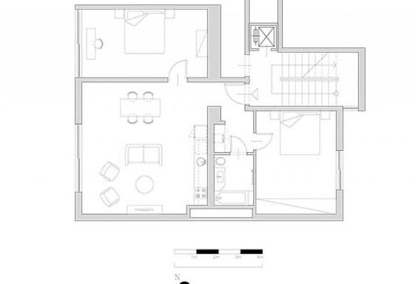带2个卧室的公寓, Vienna Residence, Naschmarkt   Karlsplatz
