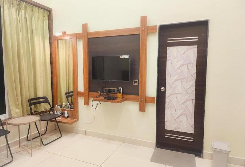 带大床的标准间, Passiflora Beach Resort Alibaug