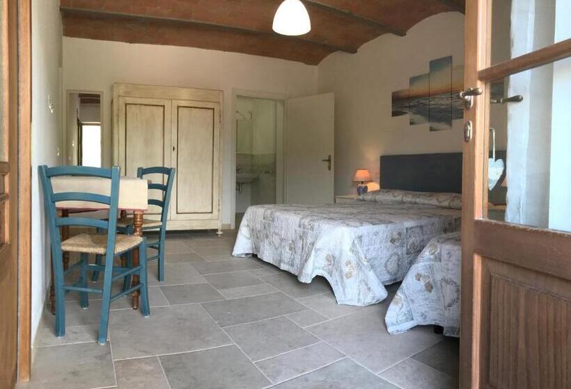 اتاق استاندارد سه تخته با چشم‌انداز باغ, Agriturismo Le Catre