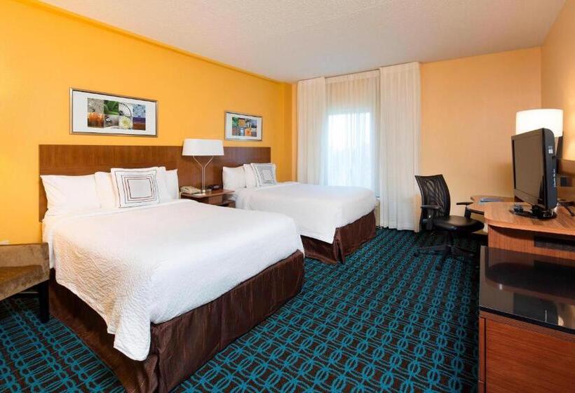 اتاق استاندارد با 2 تخت دوبل, Fairfield Inn & Suites By Marriott Newark Liberty International Airport