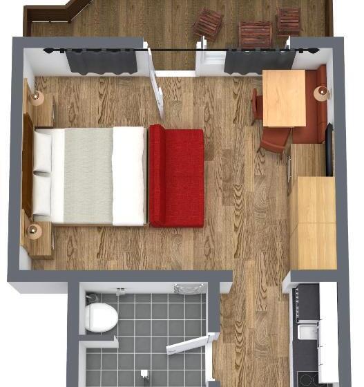 Апартаменты 1 Спальня с Балконом, Birkenhof   Premium Apart & Suites