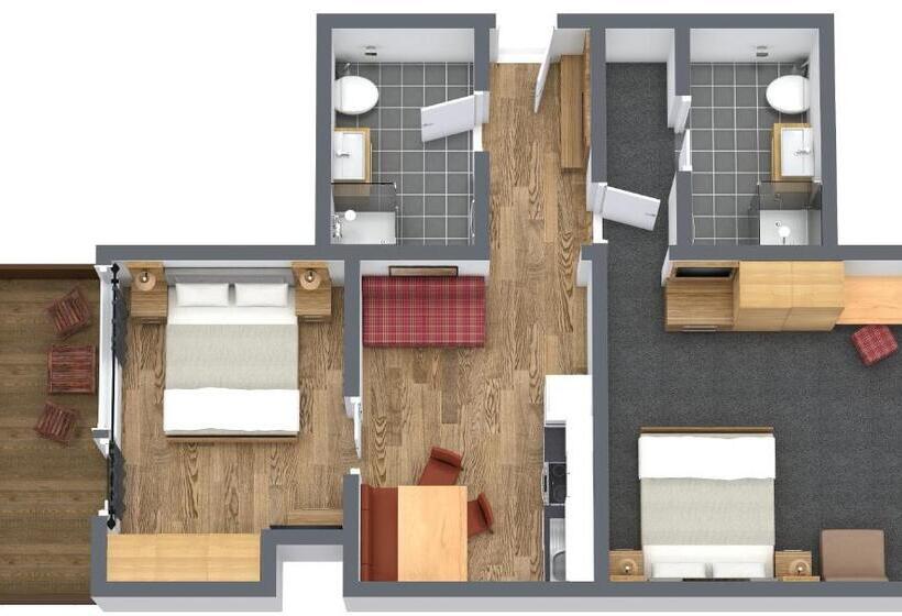 Апартаменты Comfort 2 Спальни, Birkenhof   Premium Apart & Suites