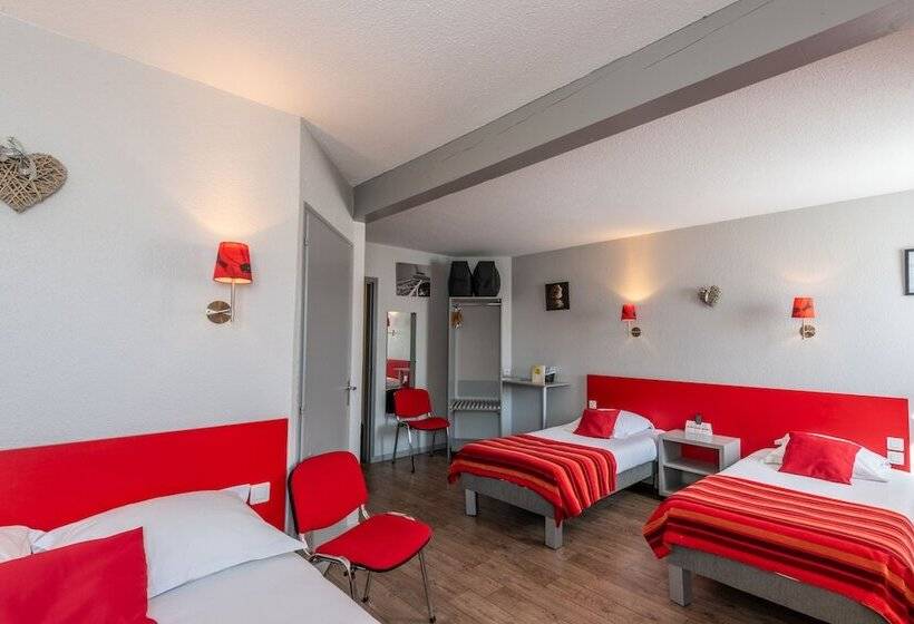 اتاق استاندارد چهار تخته, Les Orchidées , Hôtel & Restaurant