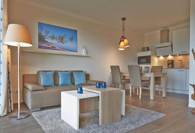 带1个卧室的带海景的公寓, Aparthotel Waterkant Suites   Fewos Am Meer Mit Spa