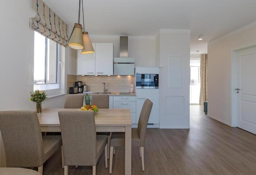 带1个卧室的顶楼公寓, Aparthotel Waterkant Suites   Fewos Am Meer Mit Spa