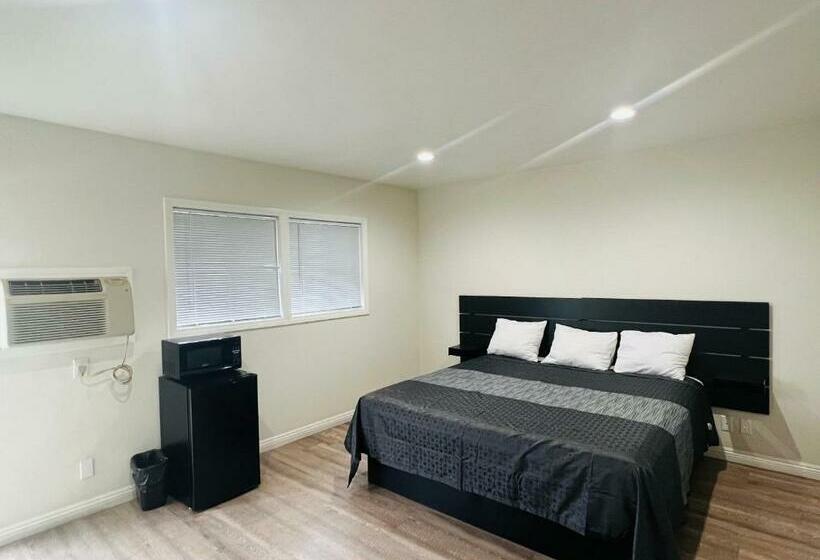 스탠다드 룸 킹사이즈 침대, Holly Park Motel Near Lax