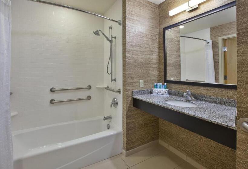 适合残疾人士使用的带超级大床的标准间, Holiday Inn Express & Suites Geneva Finger Lakes, An Ihg