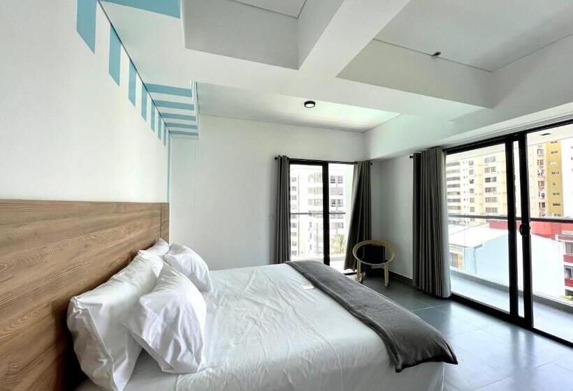 اتاق استاندارد با بالکن و چشم‌انداز دریا, 3h Hotel Rodadero Santa Marta