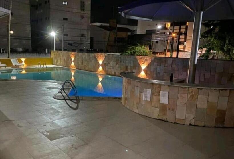 آپارتمان 1 خوابه با چشم‌انداز استخر, Flat Mobiliado Praia, João Pessoa Pb Promoção