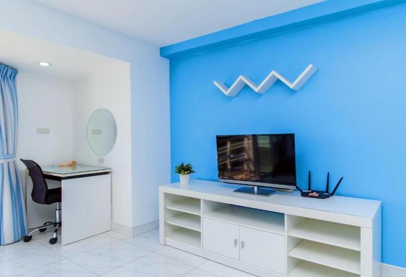침실 1개 발코니 아파트, Soi 7 Hua Hin Happy Rent