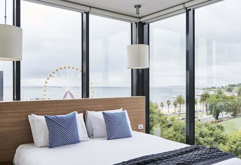 침실 2개 디럭스 아파트, Oaks Vue Suites Geelong