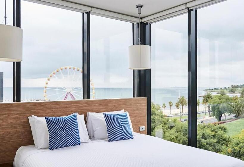 침실 2개 디럭스 아파트, Oaks Vue Suites Geelong