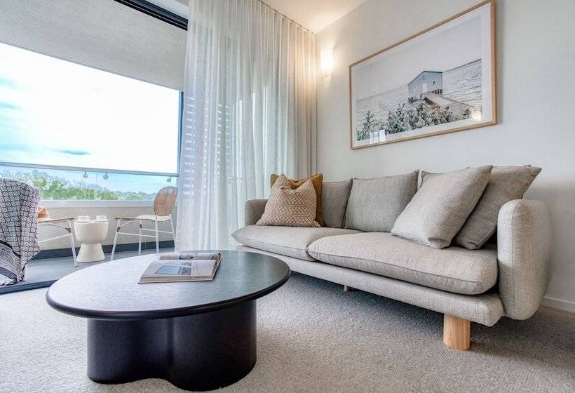 침실 2개 디럭스 아파트, Oaks Vue Suites Geelong