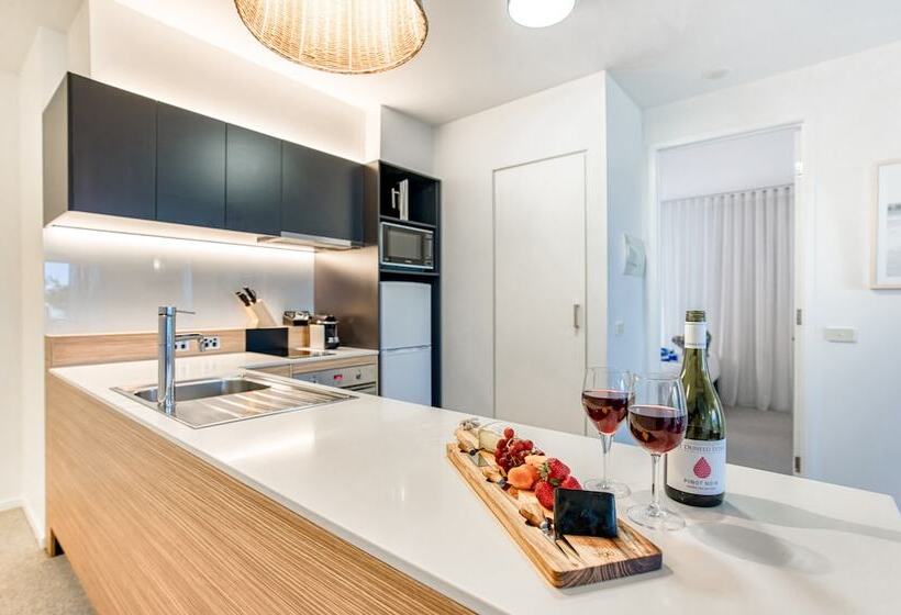 침실 2개 디럭스 아파트, Oaks Vue Suites Geelong