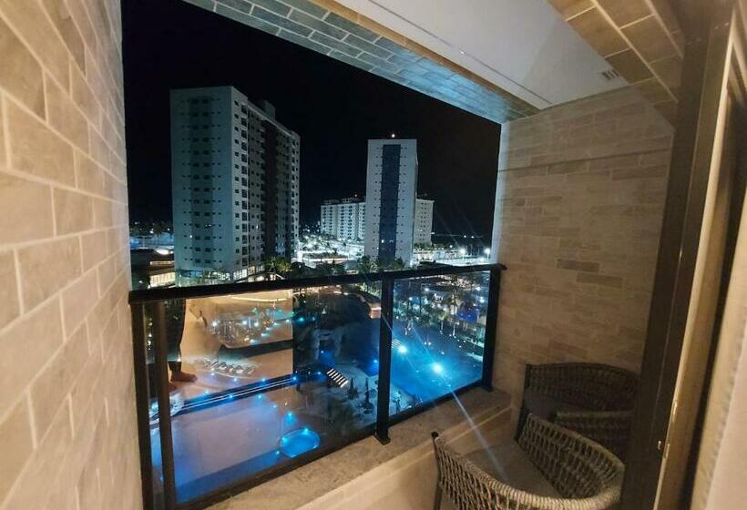 דירה בת חדר שינה 1 עם מרפסת, Salinas Premium Resort   1 Quarto   Vista Mar