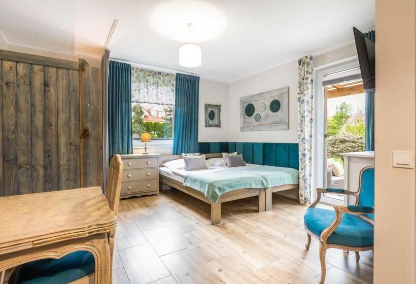 آپارتمان 1 خوابه با تراس, Apartementy   Weranda   Z Ogrodem W Centrum