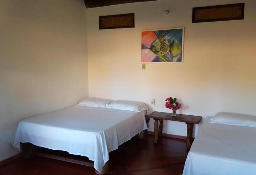 اتاق استاندارد سه تخته با بالکن, Pousada Agua Marinha