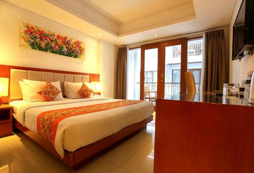 اتاق لوکس با بالکن, The Sun Hotel & Spa Legian   Chse Certified