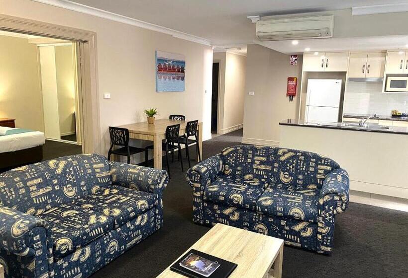 침실 2개 아파트, City Ville Apartments And Motel