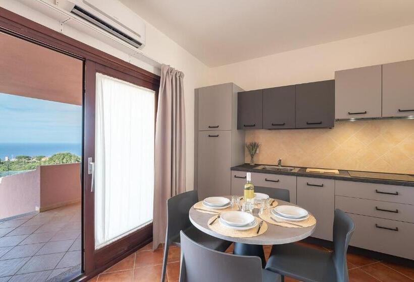 Апартаменты 1 Спальня, Residence Le Rocce Rosse