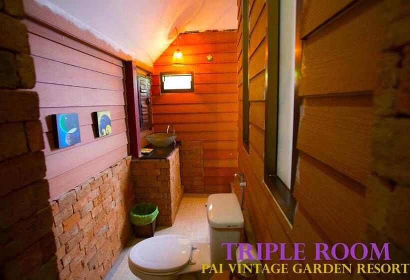 اتاق استاندارد سه نفره, Pai Vintage Garden Resort