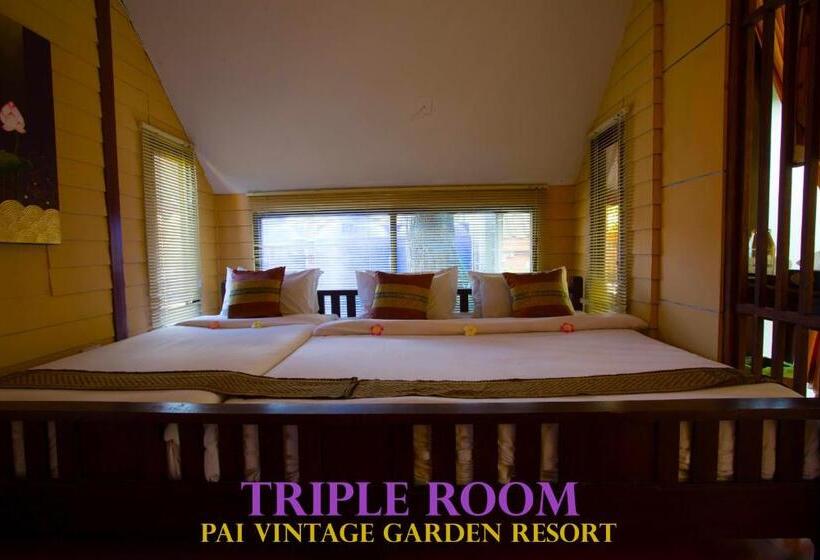 اتاق استاندارد سه نفره, Pai Vintage Garden Resort