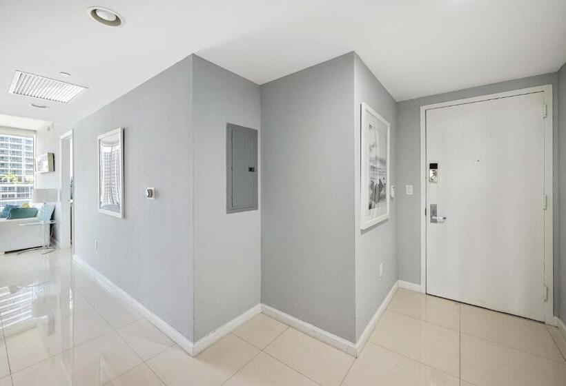 סוויטה עם מרפסת, Icon Brickell Miami Condo In Downtown 2bd 2ba