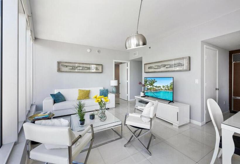 סוויטה עם מרפסת, Icon Brickell Miami Condo In Downtown 2bd 2ba