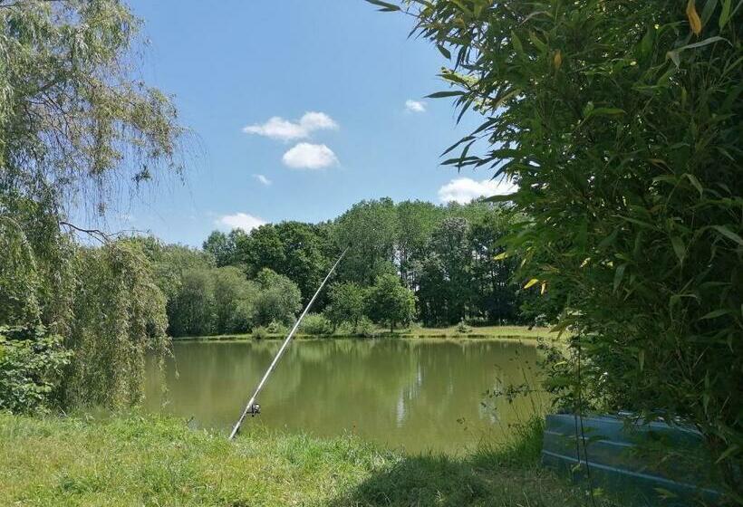 Семейный Номер, Cabane Familiale Tout Confort Avec Jardin, Animaux, Piscine Chauffée Et étangs à Saint Thomas De Cou
