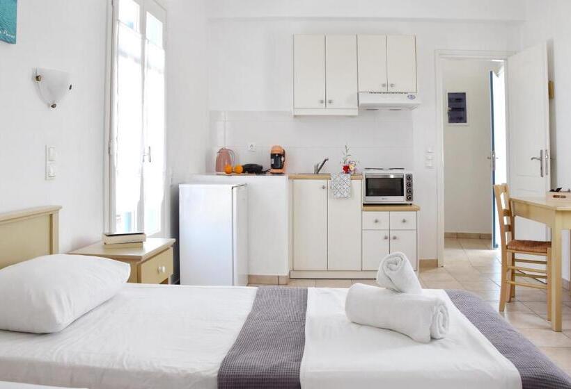 Quarto Dúplex, Captain Apartments Paros