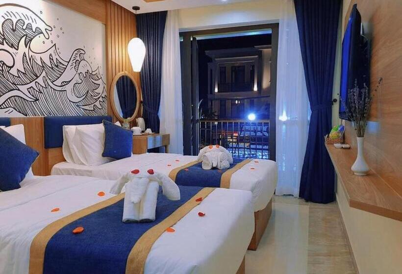 اتاق استاندارد با چشم‌انداز استخر, May Boutique Villa Hội An