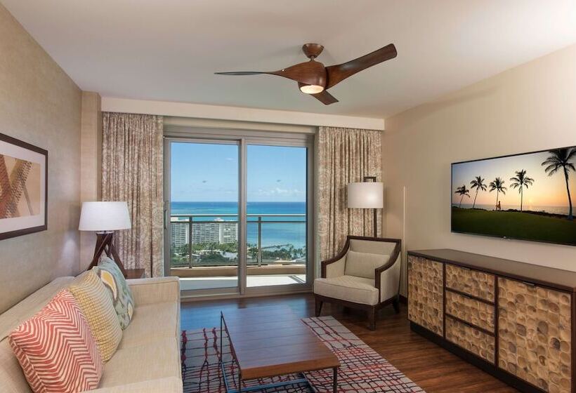 جناح ديلوكس مطل على البحر, Hilton Grand Vac Club The Grand Islander Waikiki Honolulu