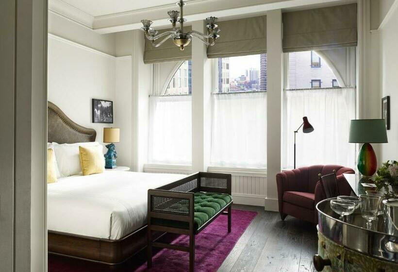 اتاق لوکس با تخت بزرگ, The Beekman, A Thompson Hotel, By Hyatt