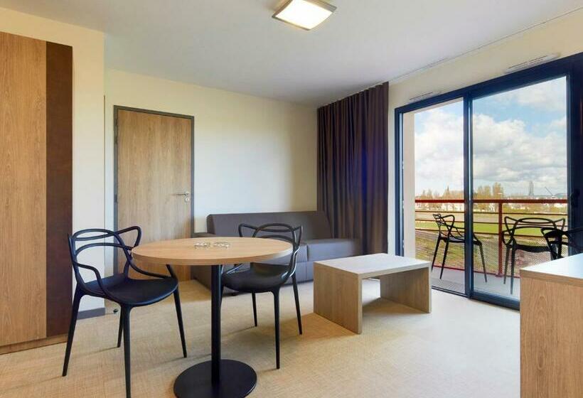 Апартаменты 1 Спальня, Kyriad Prestige Residence & Spa Cabourg Dives Sur Mer