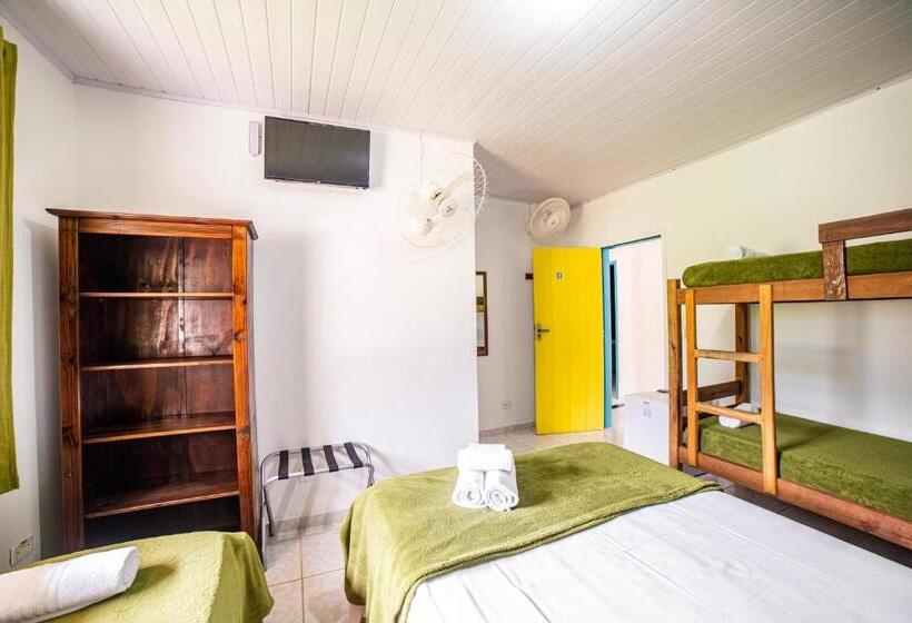 디럭스 패밀리 룸, Pousada Cantinho Do Sossego Paraty Tem Piscina Com Vista Pra Montanha, Salão De Jogos, Café Da Manhã