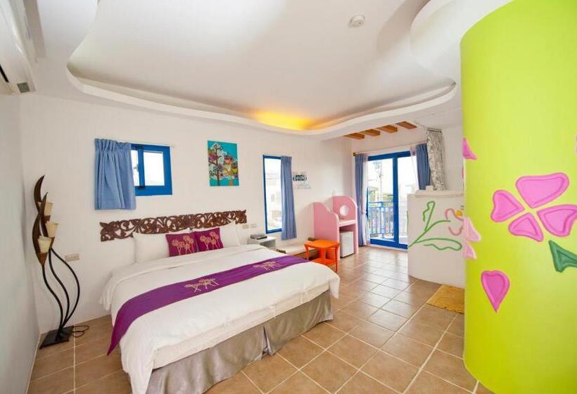 اتاق استاندارد با بالکن و چشم‌انداز دریا, Haisu Homestay
