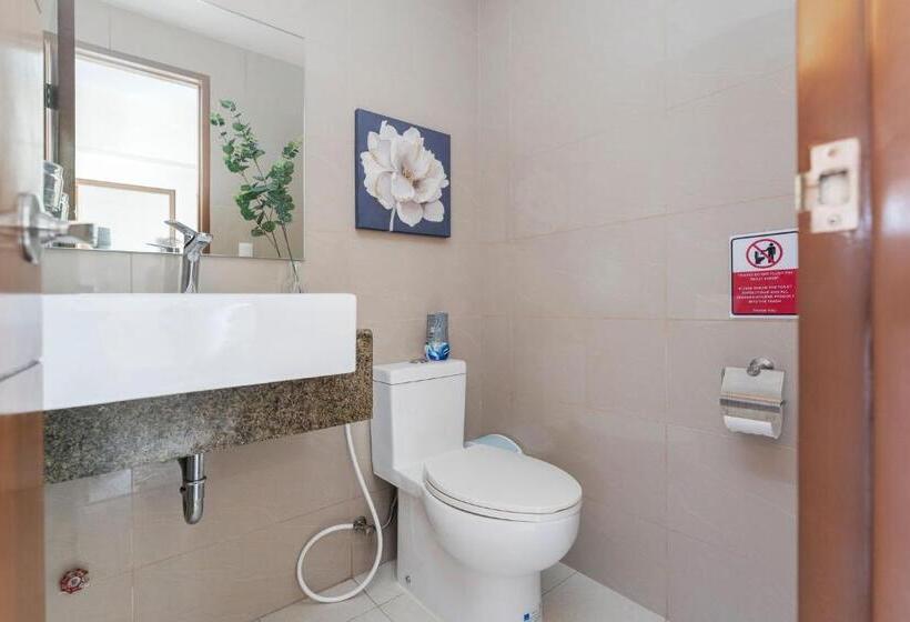침실 1개 디럭스 아파트, Omp T1 6h, Free Beach & Pool Access, Near Airport, Fast Wifi, Netflix