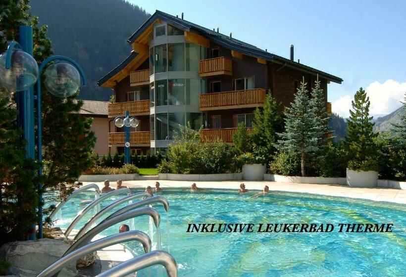 اتاق استاندارد با بالکن, Viktoria Leukerbad Therme