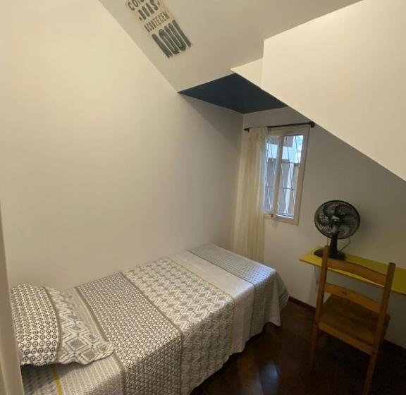 스탠다드 싱글 룸 공동욕실, Neighbor.hub Hostel & Coliving Floripa