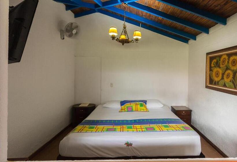 اتاق استاندارد با چشم‌انداز باغ, De La Vega Hotel Campestre