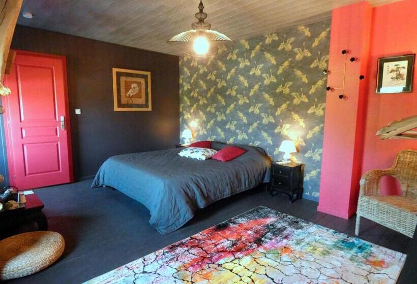 패밀리 룸, Chambre Japonaise Avec Lit King Size En Maison D Hôtes, Proche Autoroute A10, Chartres Et Orléans