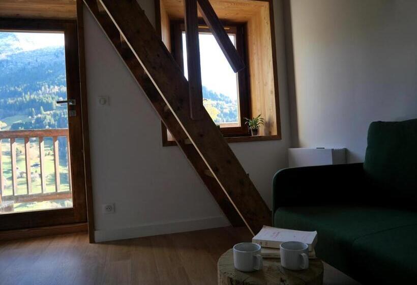 Номер Стандарт Вид на Горы, La Ferme D Hauteluce   Chambre D Hôtes