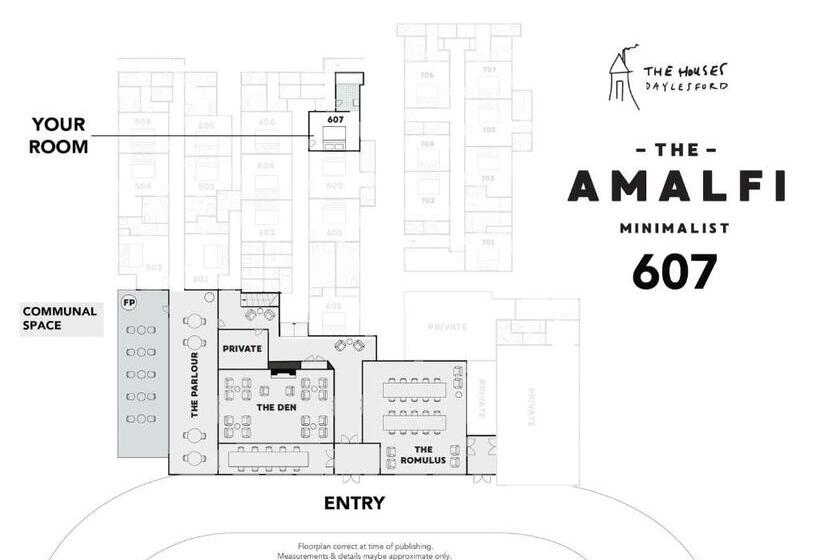 스탠다드 룸 킹사이즈 침대, The Amalfi Minimalist Room Z