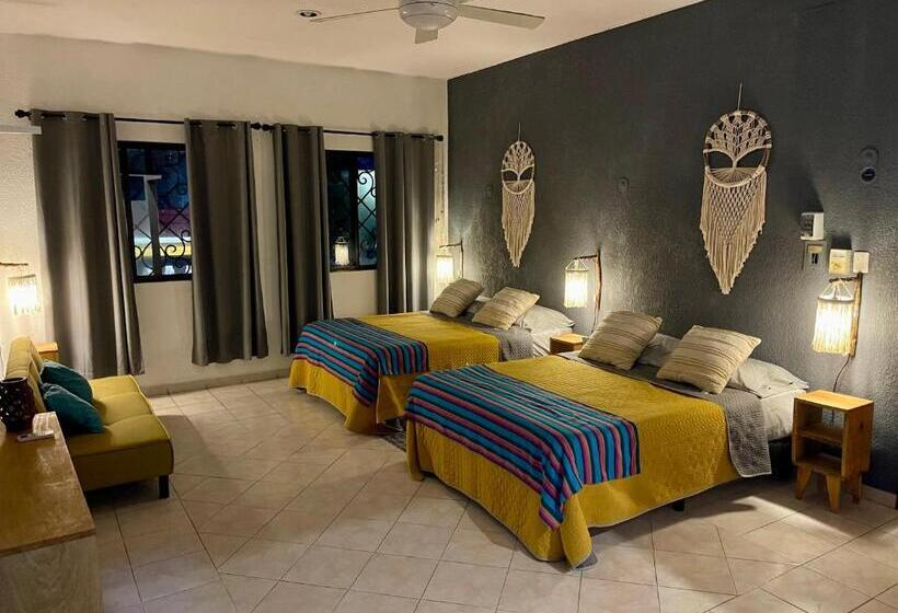 Семейный Номер Боковой Вид на Море, Itzé Hostel Boutique   Progreso