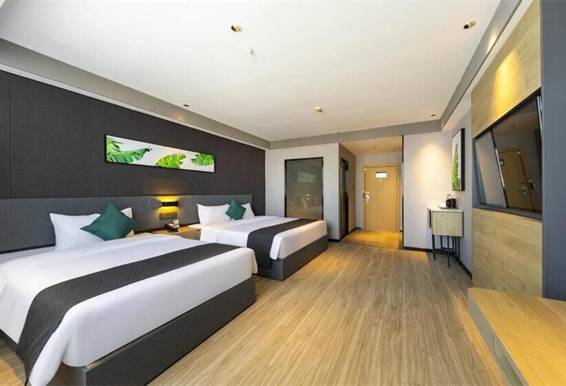 Семейный Номер, Thank Inn Plus Xinyang Gushi Liaocheng Avenue