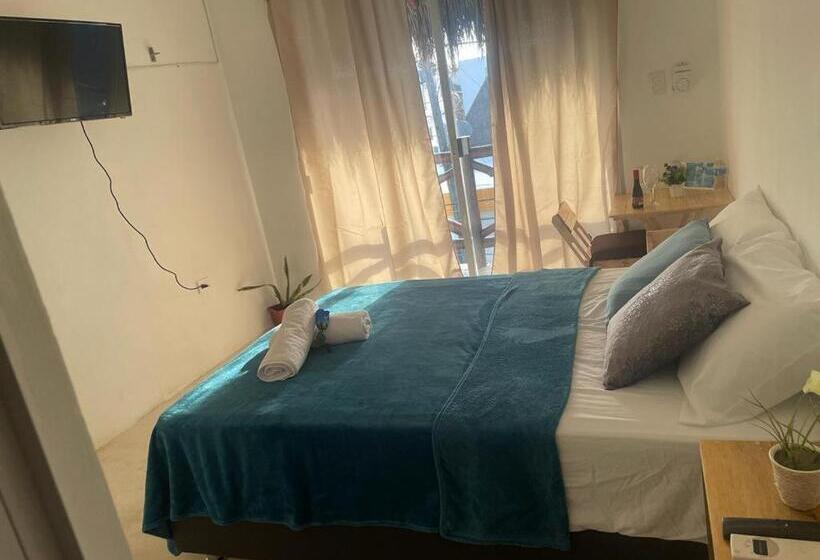 חדר סטנדרט עם מיטת קינג, Casa Blue Habitación Orca